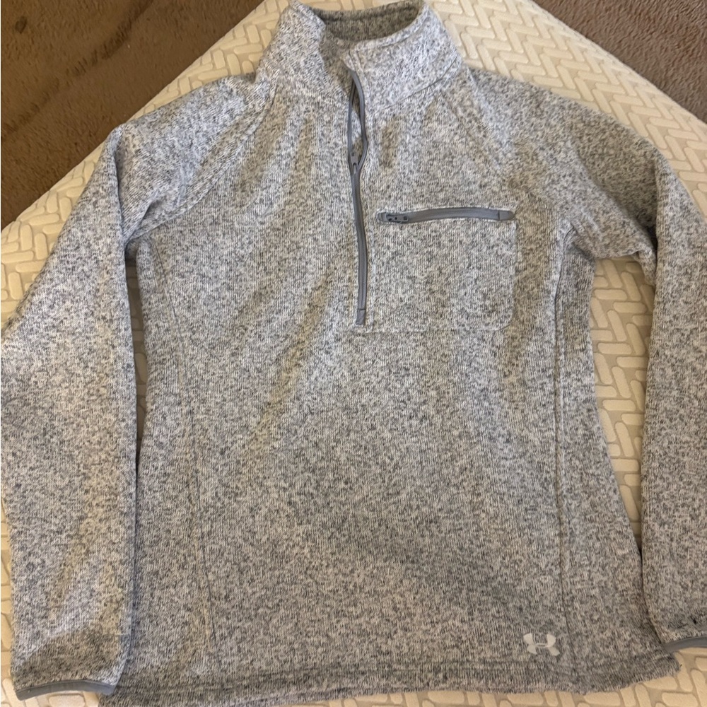 Under Armour  Women’s Gray Quarter Zip Fleece Top